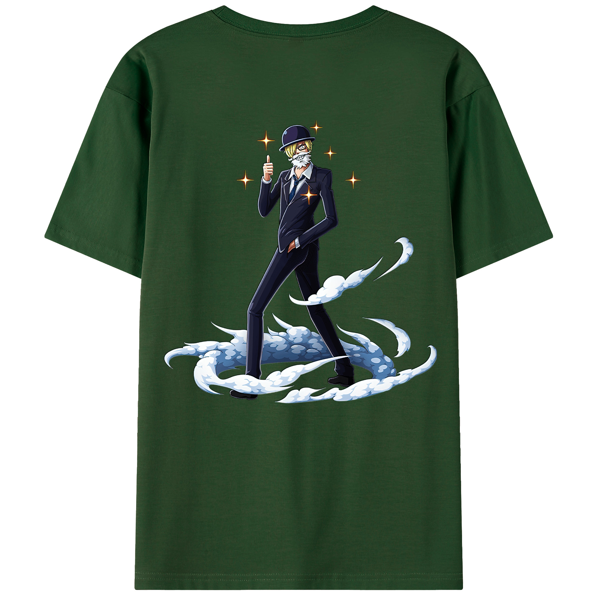 ワンピース サンジ ONE PIECE Sanji 綿100％半袖Tシャツ（背面プリント）